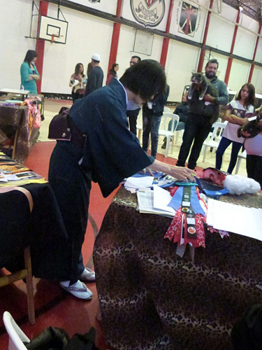 Gatos del criadero en la exposición de Mar del Plata, 2015